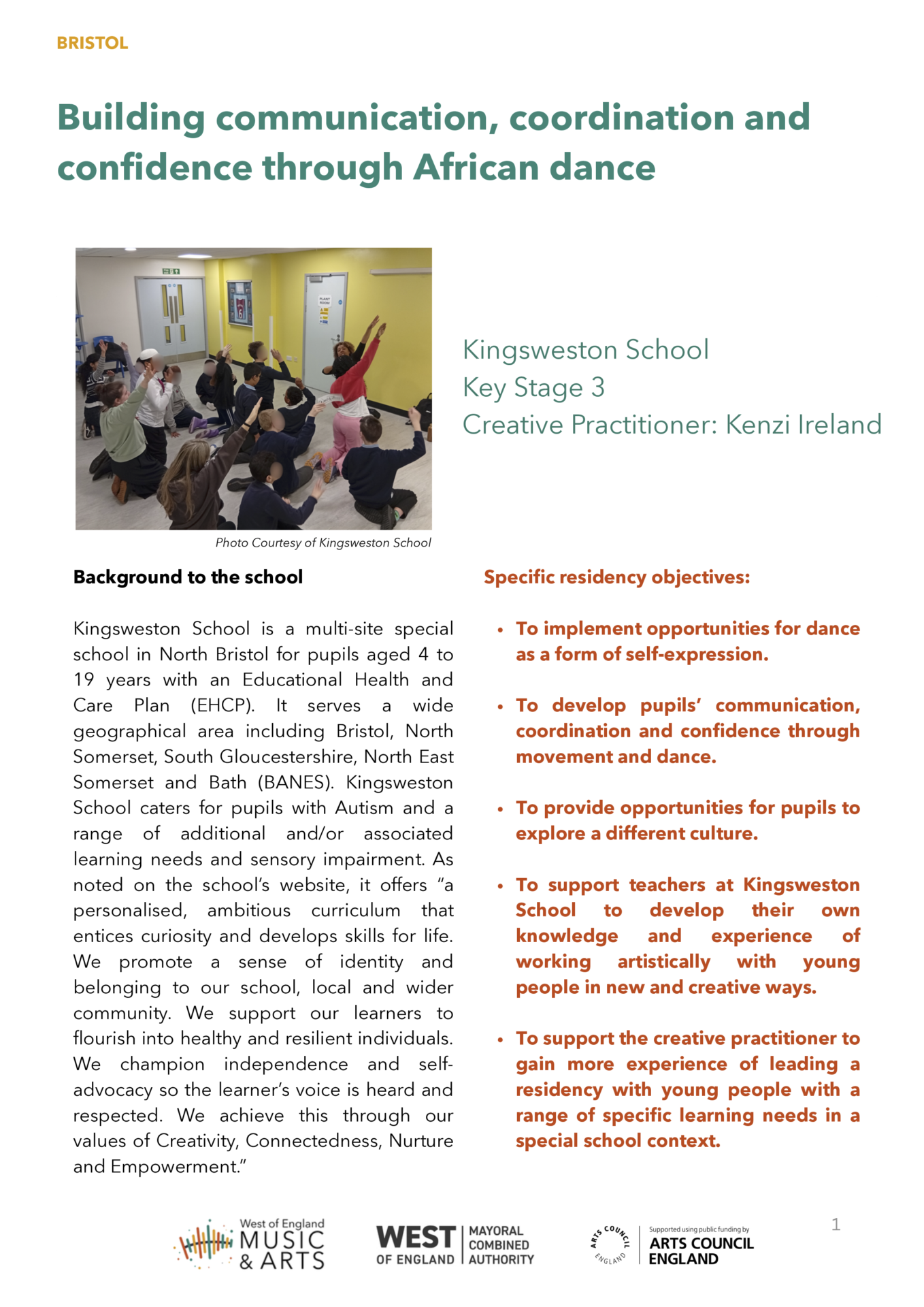 creative residency kingsweston & kenzi ireland