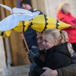 Horton Lantern Parade - wasp lantern held by child