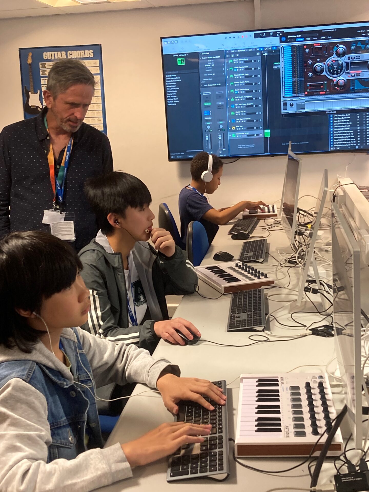 Music Production workshop scene